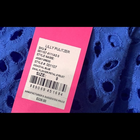 Lilly Pulitzer NEW - Sz 0 - Oval flower petal eyelet - Josey Dress - Picture 9 of 11